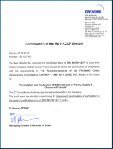 International certifications