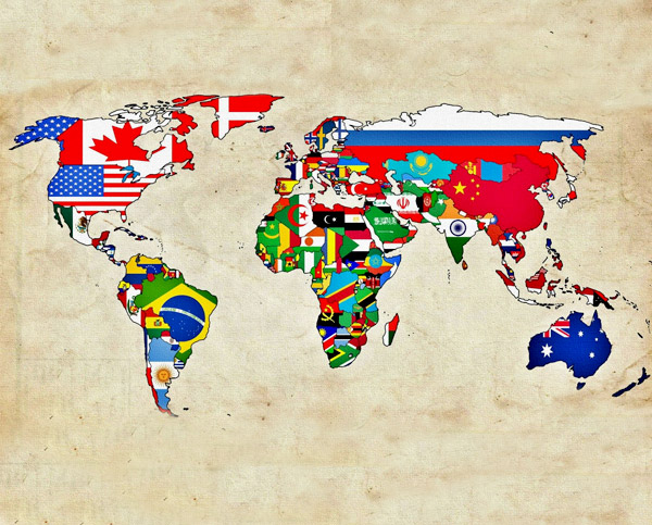 world map